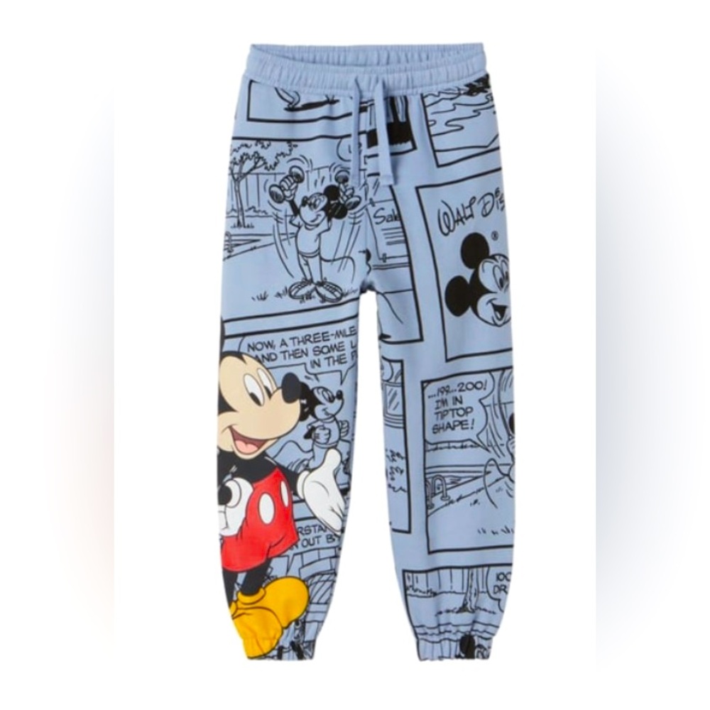 ZARA Disney Blue Mickey Mouse Kids Pants